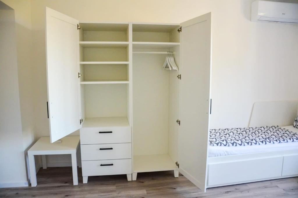 Postel nebo postele na pokoji v ubytování Apartmán u Vítka