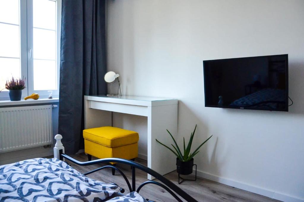 TV a/nebo společenská místnost v ubytování Apartmán u Vítka