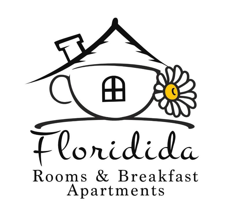 logotipo de una empresa de alquiler de habitaciones con una casa en Floridida Rooms & Breakfast, en Andora