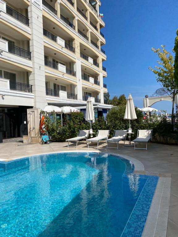 The swimming pool at or close to Private Super apartments by sea in Apart Hotel !