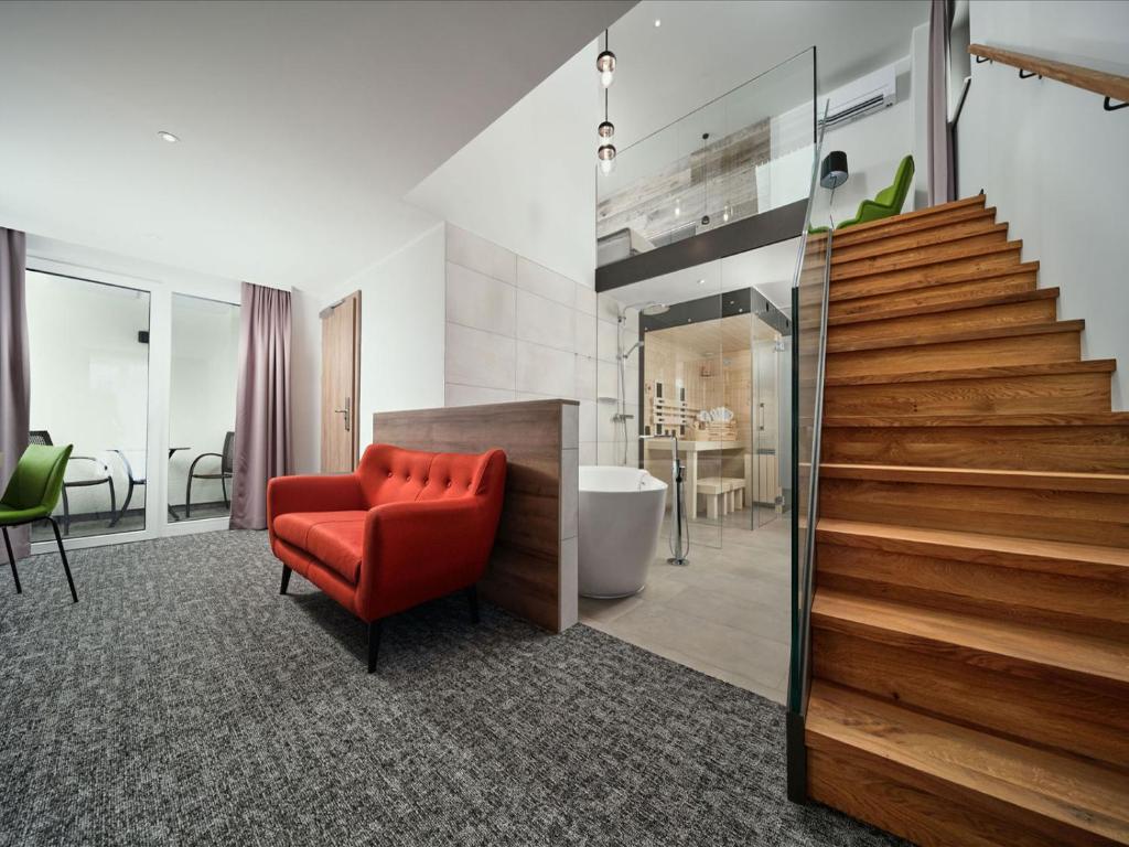 Posezení v ubytování Seehotel im Weyer