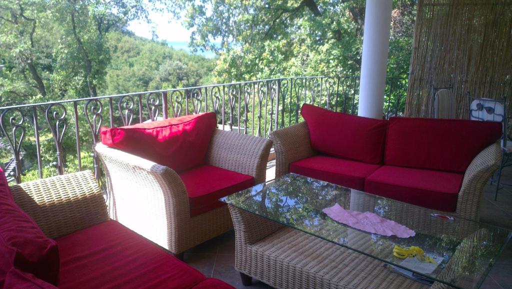 Posezení v ubytování Holiday House Villa Neda