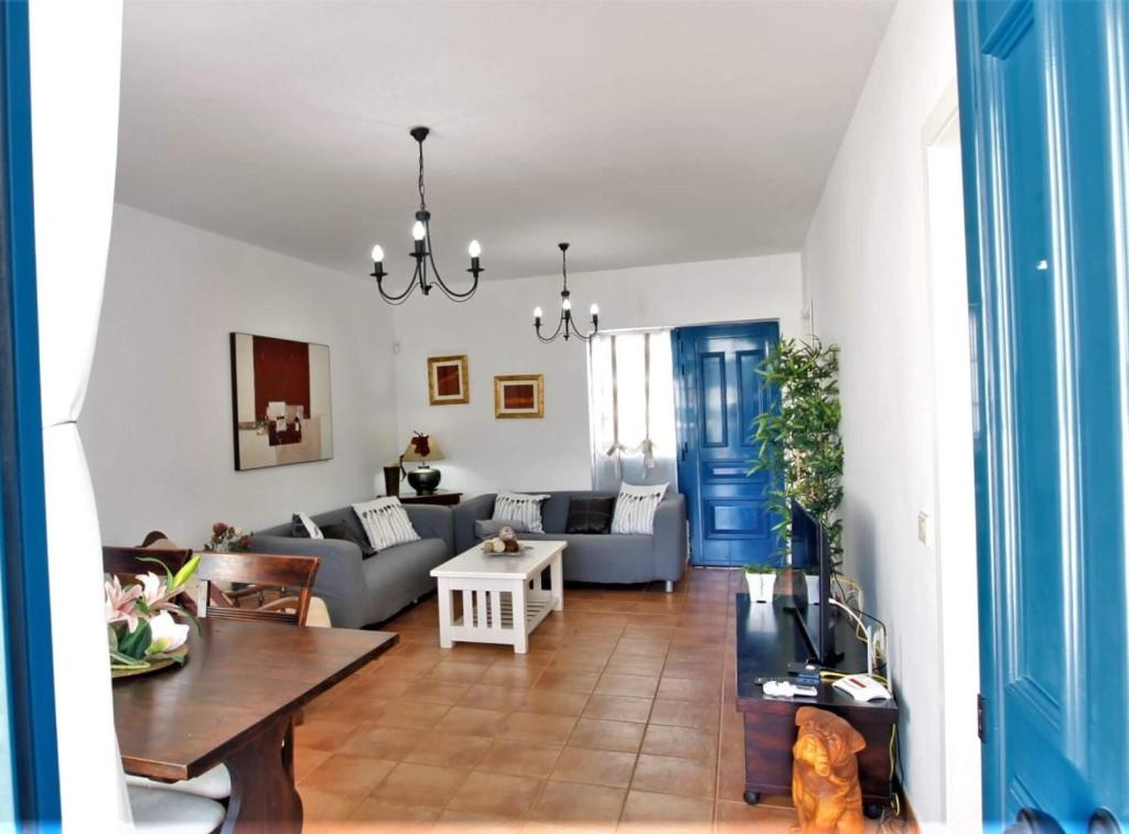 A seating area at Casa El Rincon Azul