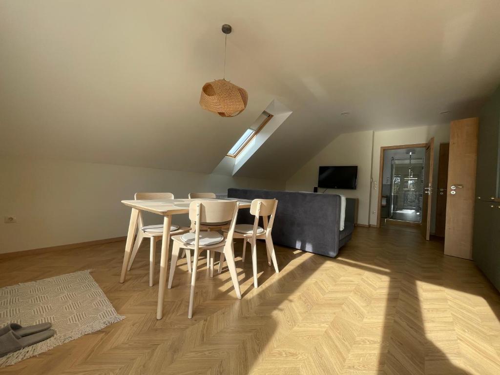 TV a/nebo společenská místnost v ubytování Koliko apartman