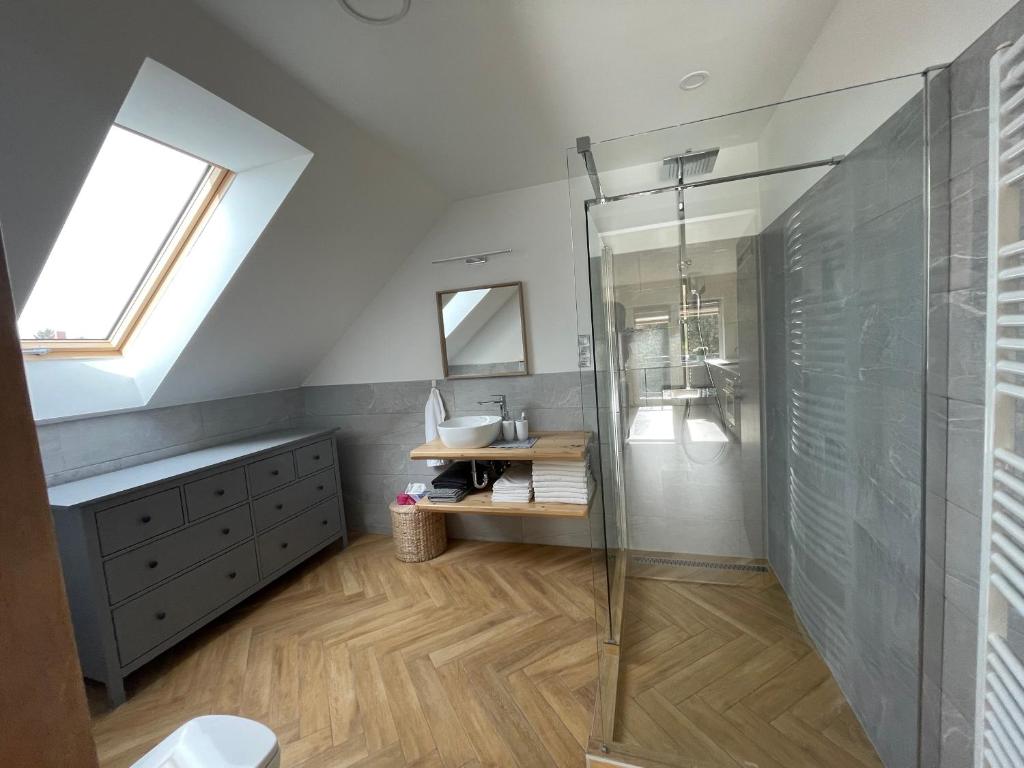 Koupelna v ubytování Koliko apartman