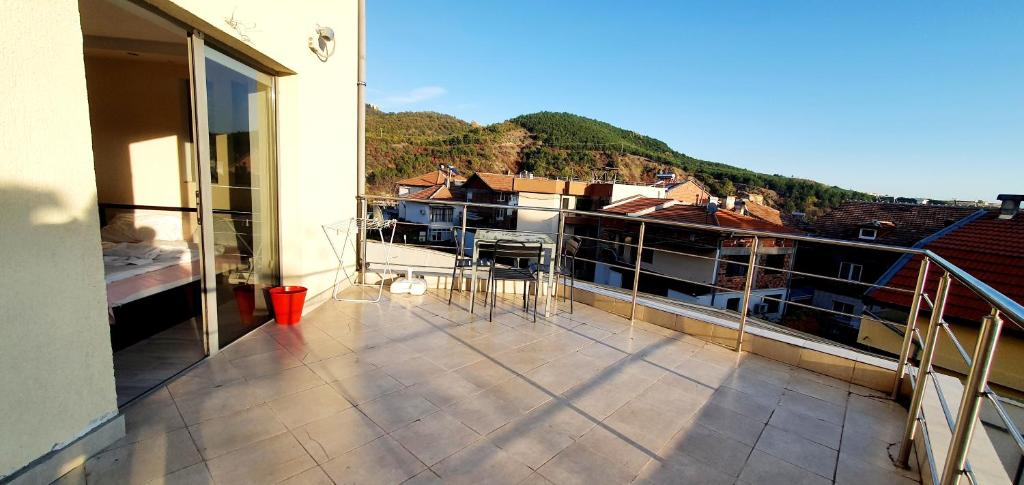 Nespecifikovaný výhled na hory nebo výhled na hory při pohledu z hotelu