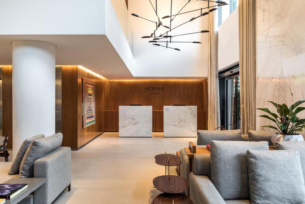 Posezení v ubytování Nomaa Hotel