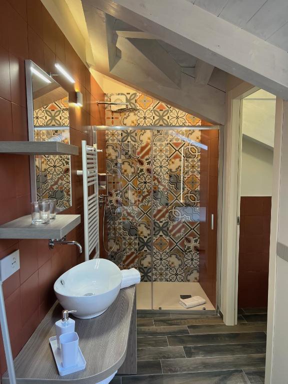 Koupelna v ubytování Osteria Senza Fretta Rooms for Rent