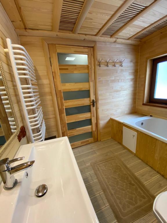 Koupelna v ubytování Guest house Shulc