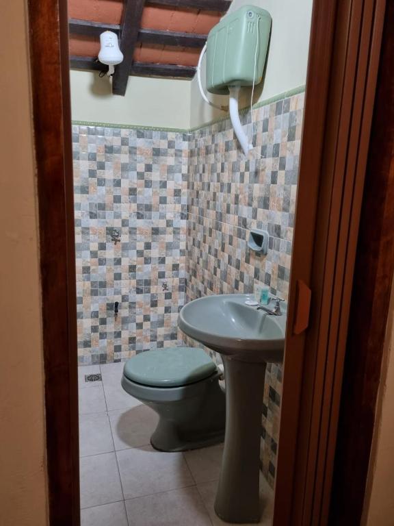 Koupelna v ubytování Hostal Mi lugar Vintage