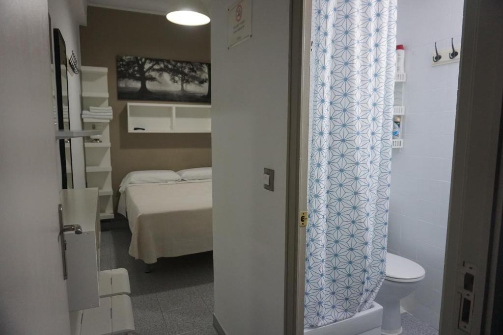 Koupelna v ubytování Pensión Casa Blanca