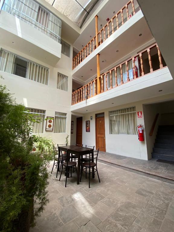 Balkón nebo terasa v ubytování Hostal Casona Arrambide