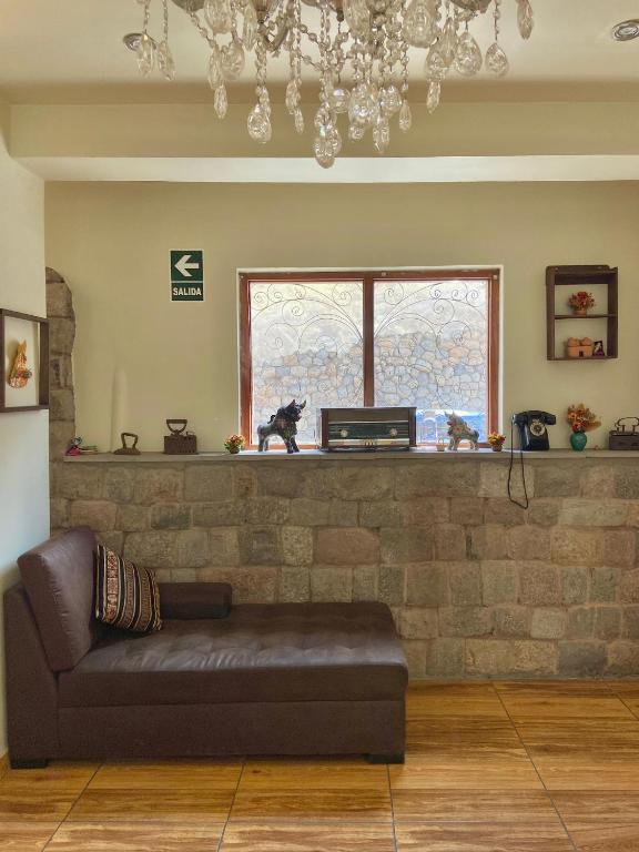 Posezení v ubytování Hostal Casona Arrambide