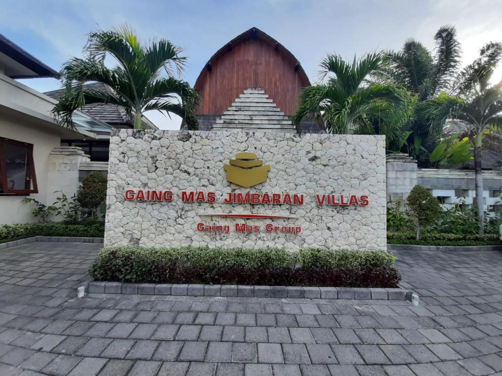 a sign that says gaming was american villas at Gaing Mas Jimbaran Villas by Gaing Mas Group in Jimbaran