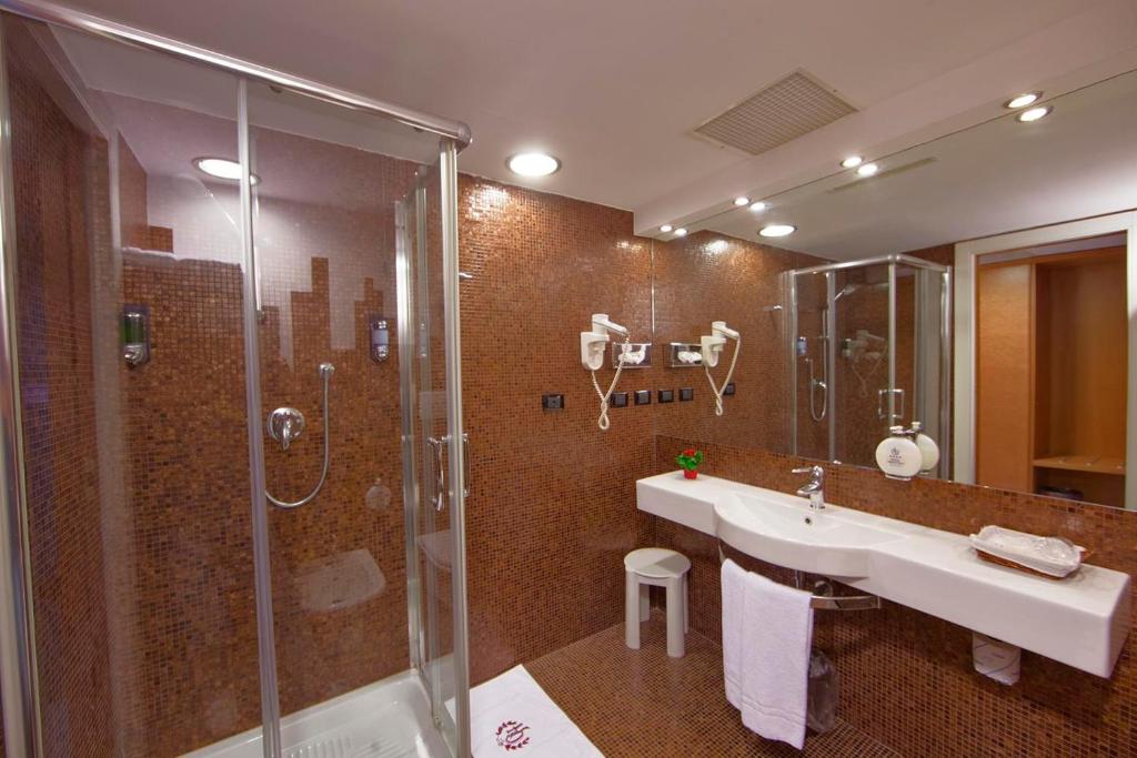 Koupelna v ubytování Hotel Orientale