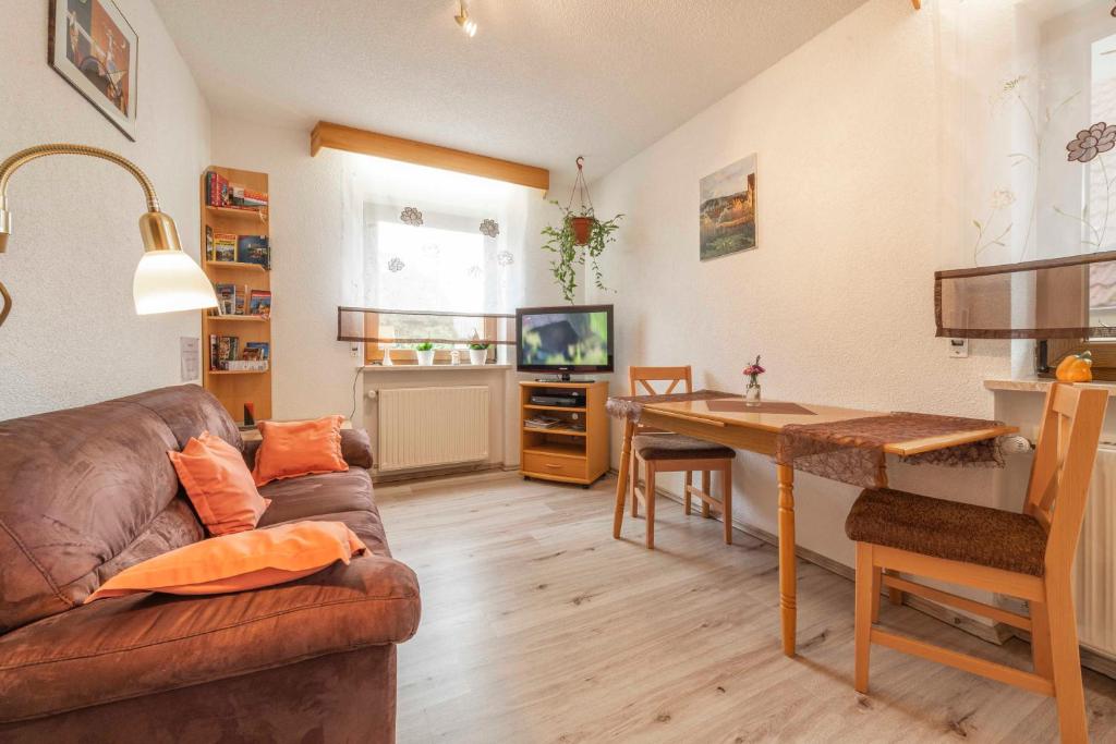 Posezení v ubytování Gaestezimmer Klein