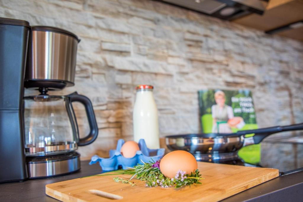 Kuchyňa alebo kuchynka v ubytovaní Sonnenappartements Madlstatthof