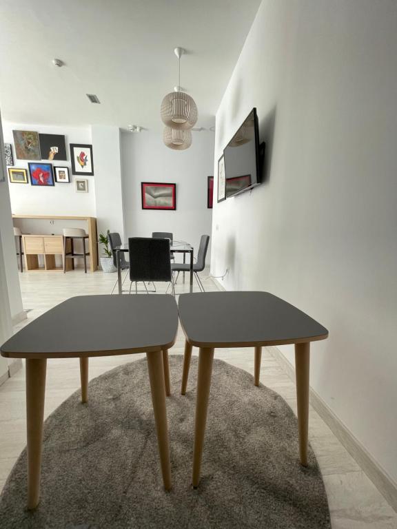 TV a/nebo společenská místnost v ubytování Coworking Studio