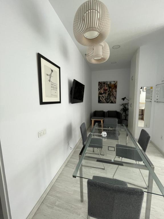 TV a/nebo společenská místnost v ubytování Coworking Studio