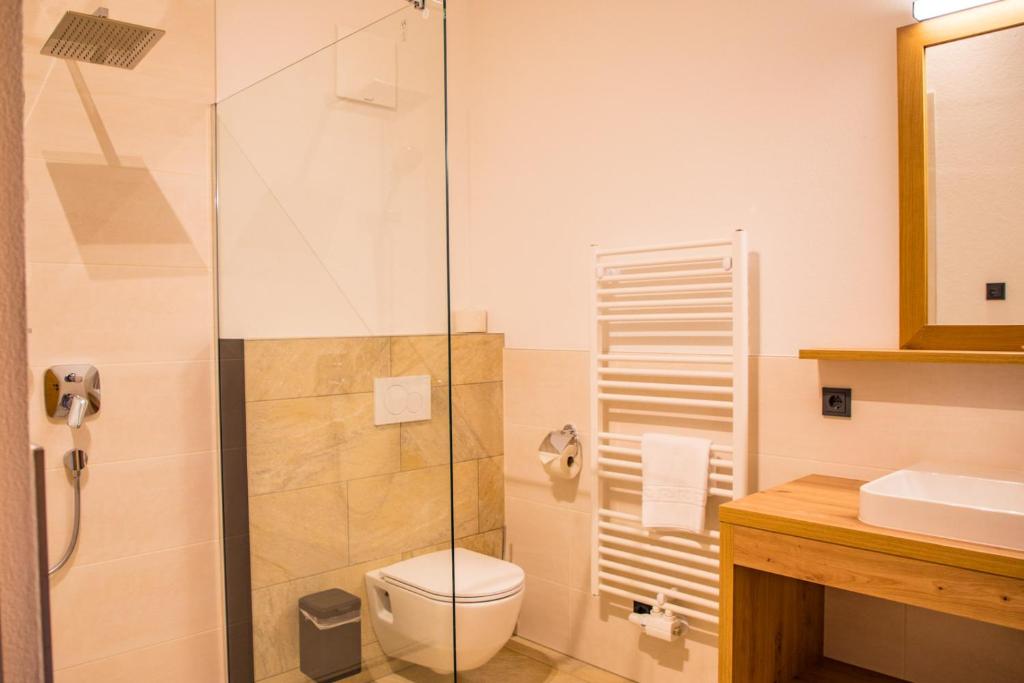 Kúpeľňa v ubytovaní Sonnenappartements Madlstatthof
