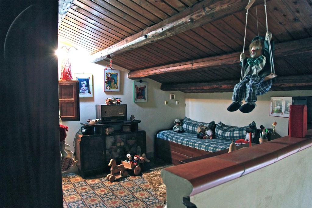 TV a/nebo společenská místnost v ubytování La ginestra
