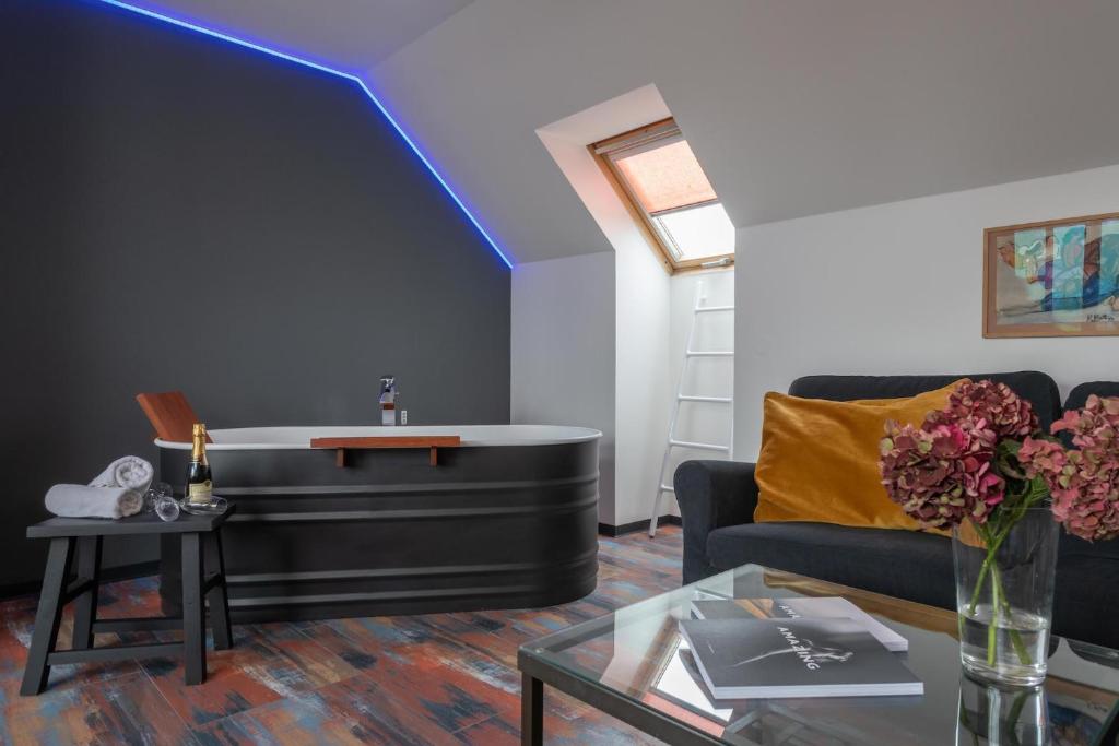 Posezení v ubytování Art Hotel Prague
