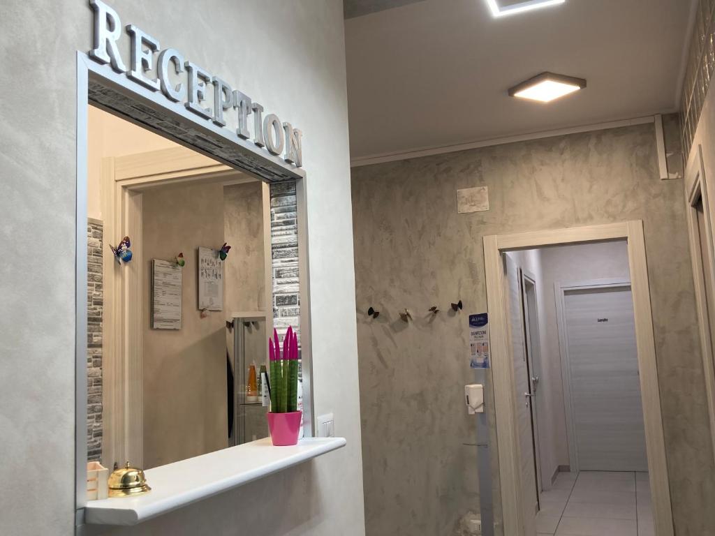 Koupelna v ubytování Hotel IL DIRETTO