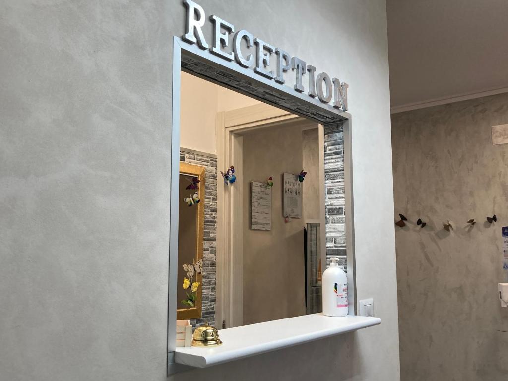 Koupelna v ubytování Hotel IL DIRETTO