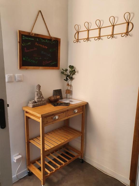 Kuchyň nebo kuchyňský kout v ubytování Une Nuit à Bali - Appartement cocooning