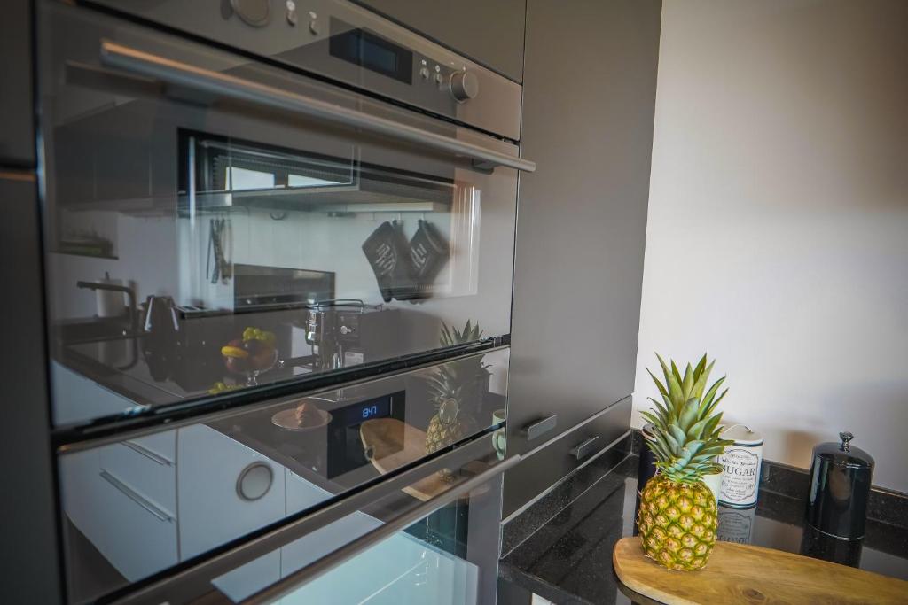 Kuchyň nebo kuchyňský kout v ubytování Lemmas Apartament Anchoria