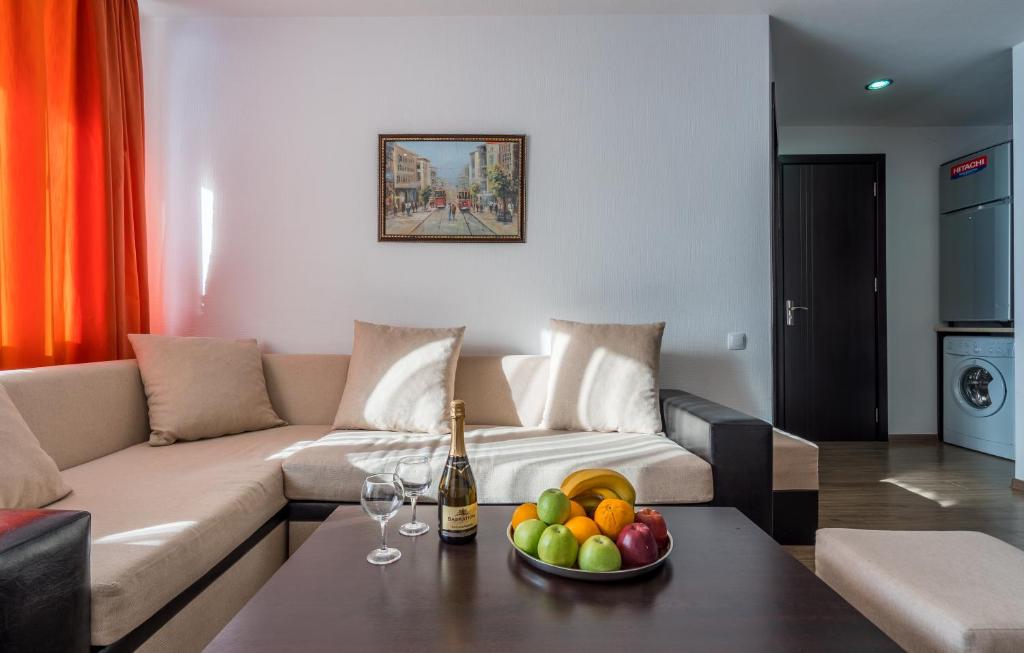 Posezení v ubytování 2-room Apartment NFT Gudauri 303