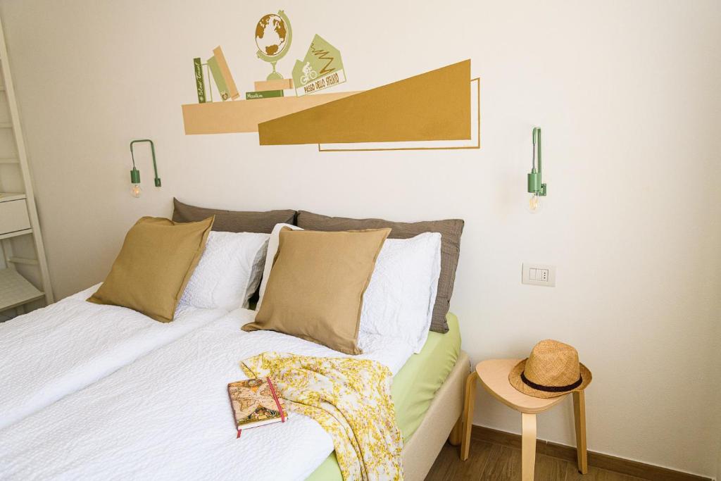 Postel nebo postele na pokoji v ubytování Alessia' s Home
