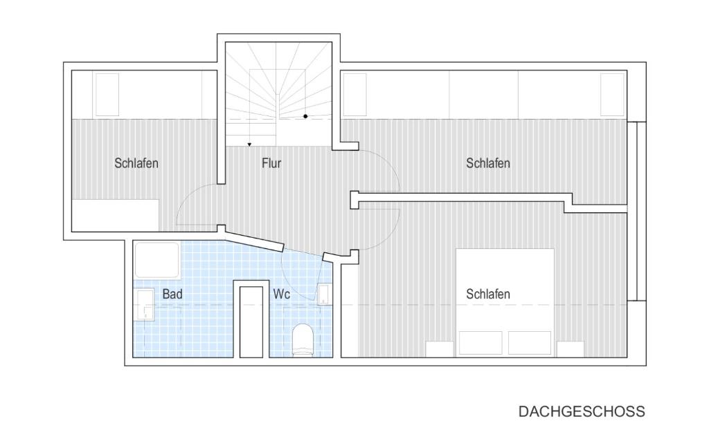Půdorys ubytování Ferienwohnung Uttied
