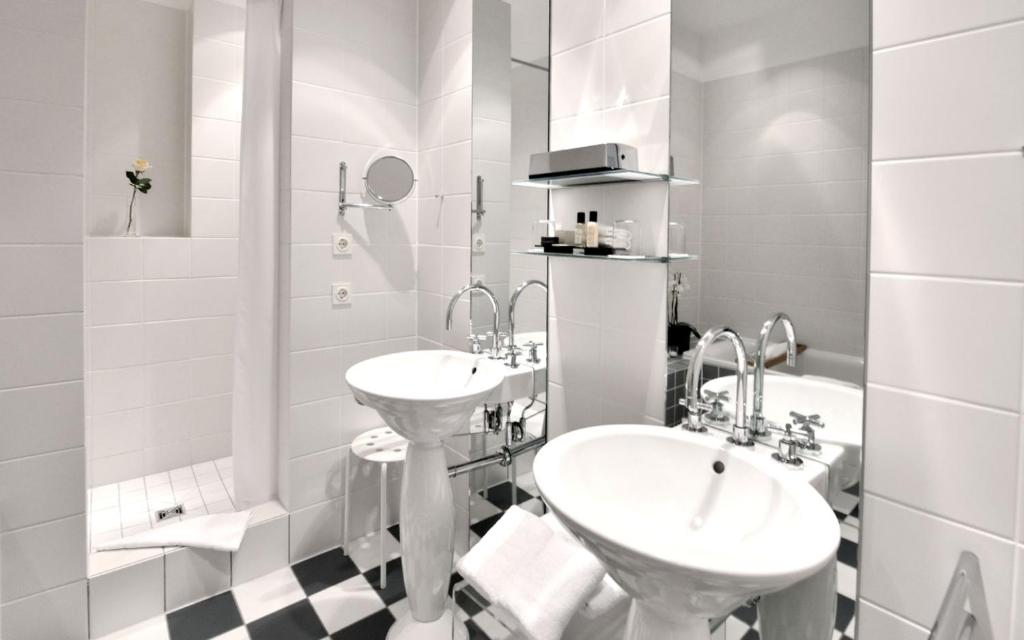 Koupelna v ubytování Privathotel Lindtner Hamburg