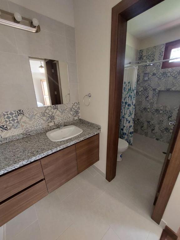 Koupelna v ubytování Quinta San Felipe