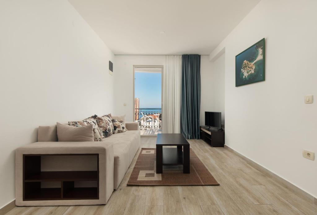 TV a/nebo společenská místnost v ubytování Apartments Jovan