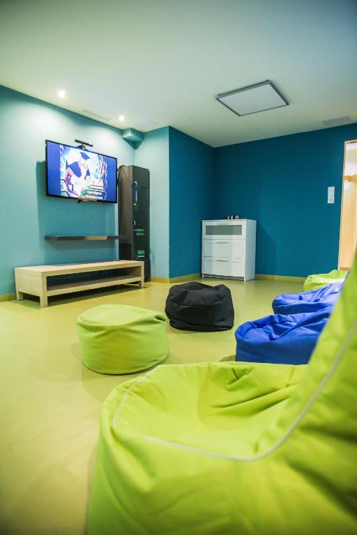 TV a/nebo společenská místnost v ubytování Hotel Alpenblick Kreischberg