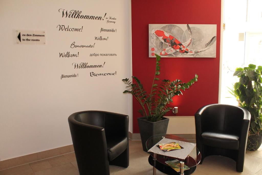 Posezení v ubytování Hotel Anhalt