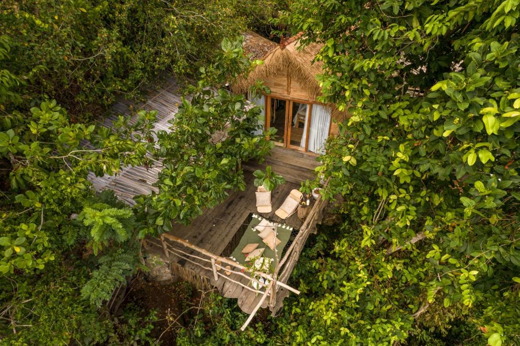 Zahrada ubytování The Korowai