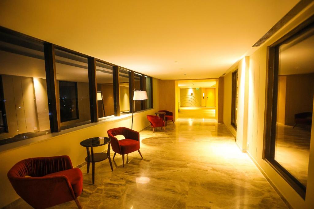 Posezení v ubytování Radisson Bhopal