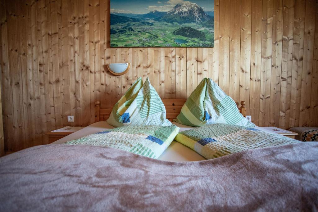 Postel nebo postele na pokoji v ubytování Buchmann Lehen