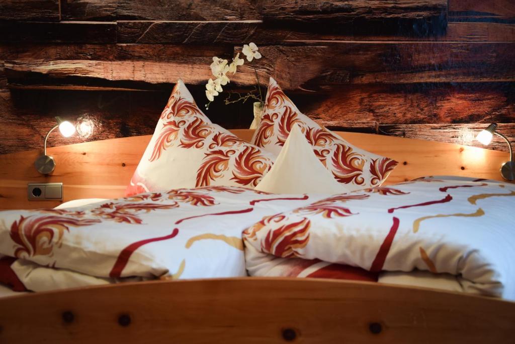Postel nebo postele na pokoji v ubytování Temelerhof