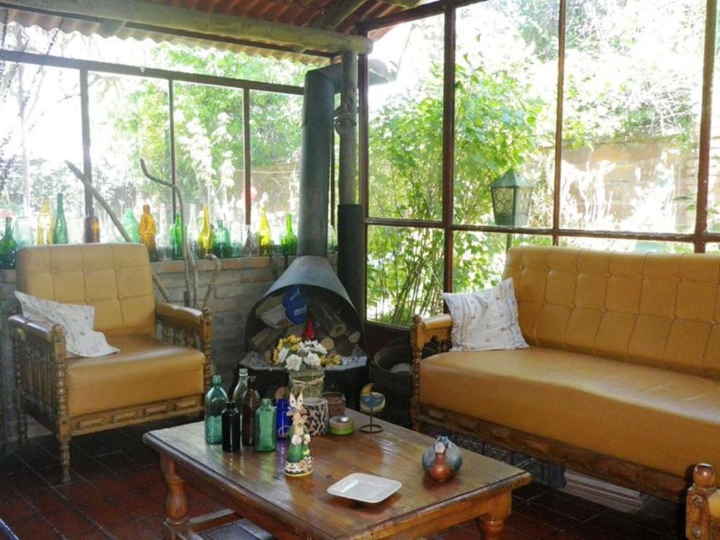 Χώρος καθιστικού στο Hostal Renoir