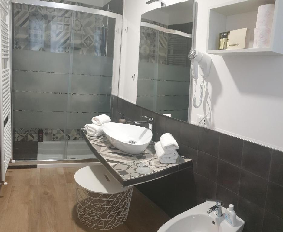 Koupelna v ubytování B&B La casa di Ale
