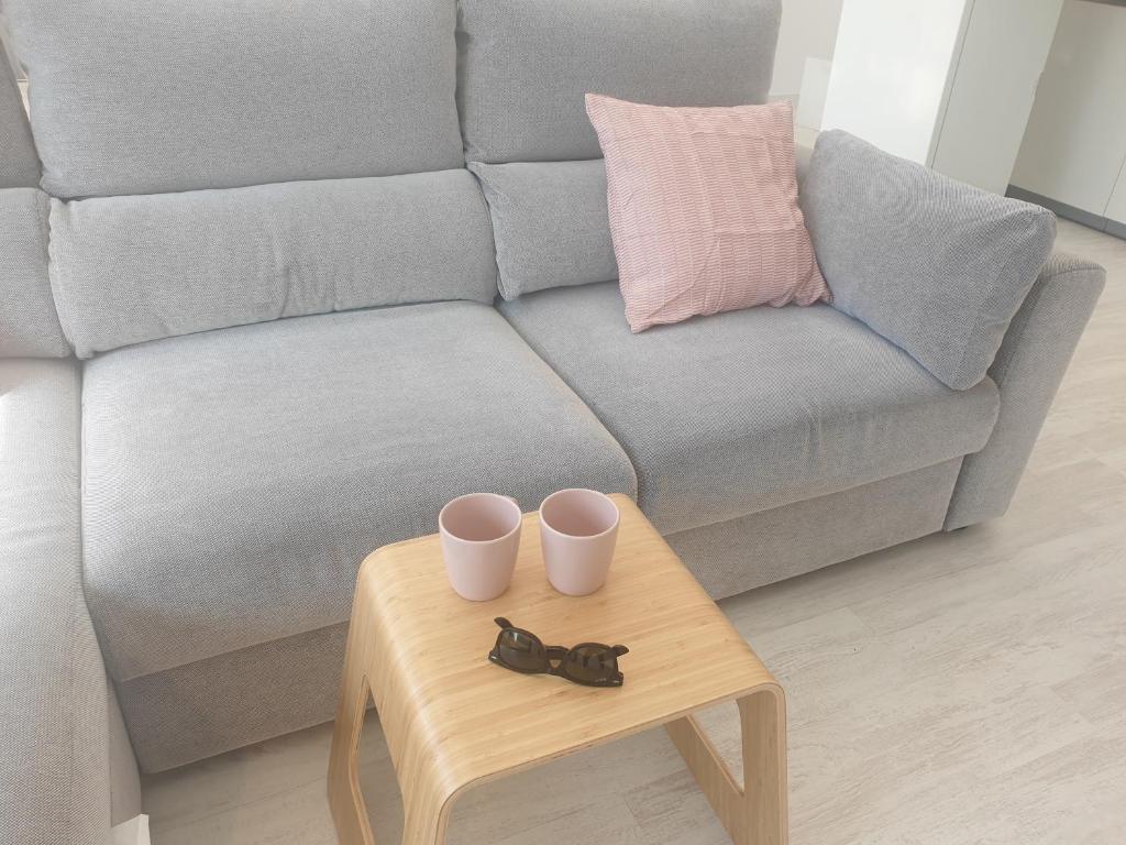 Posezení v ubytování aeropuerto loft polígono