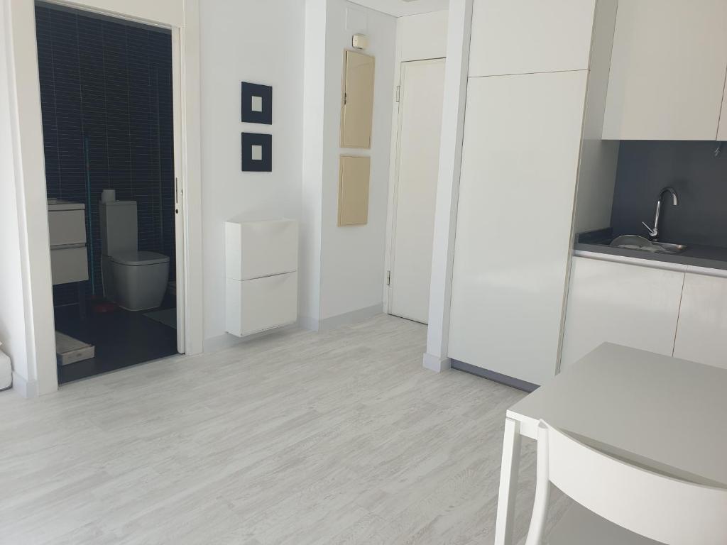 Kuchyň nebo kuchyňský kout v ubytování aeropuerto loft polígono