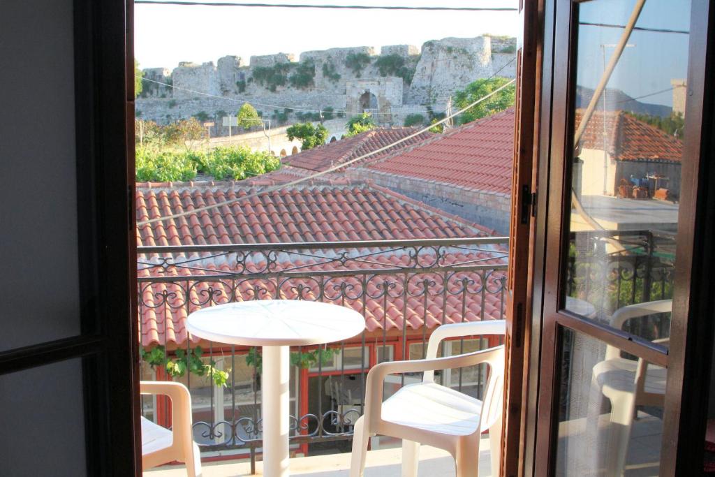 Balkón nebo terasa v ubytování Castello Methoni