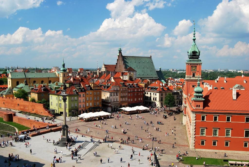 Výhľad na mesto Varšava alebo výhľad na mesto priamo z apartmánu