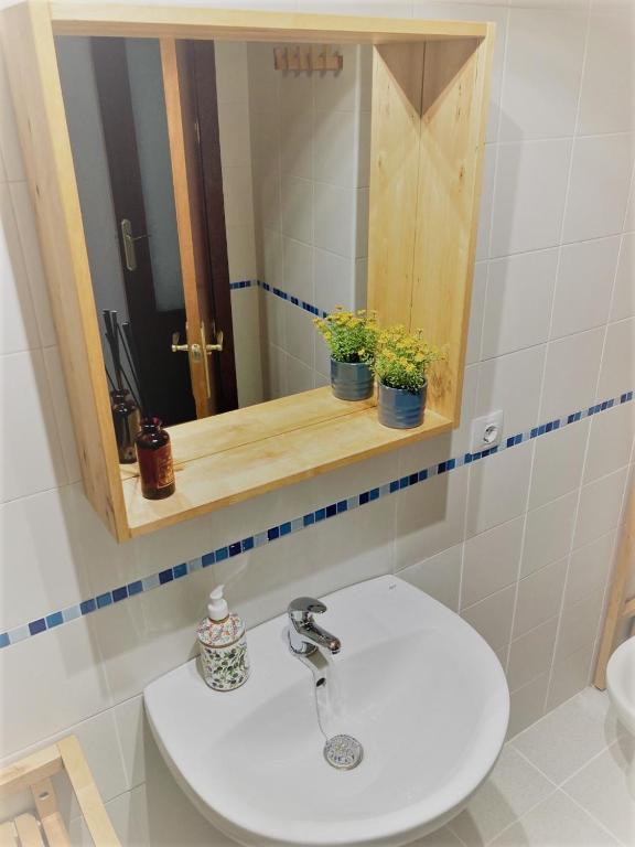 Koupelna v ubytování El Envero Apartamento