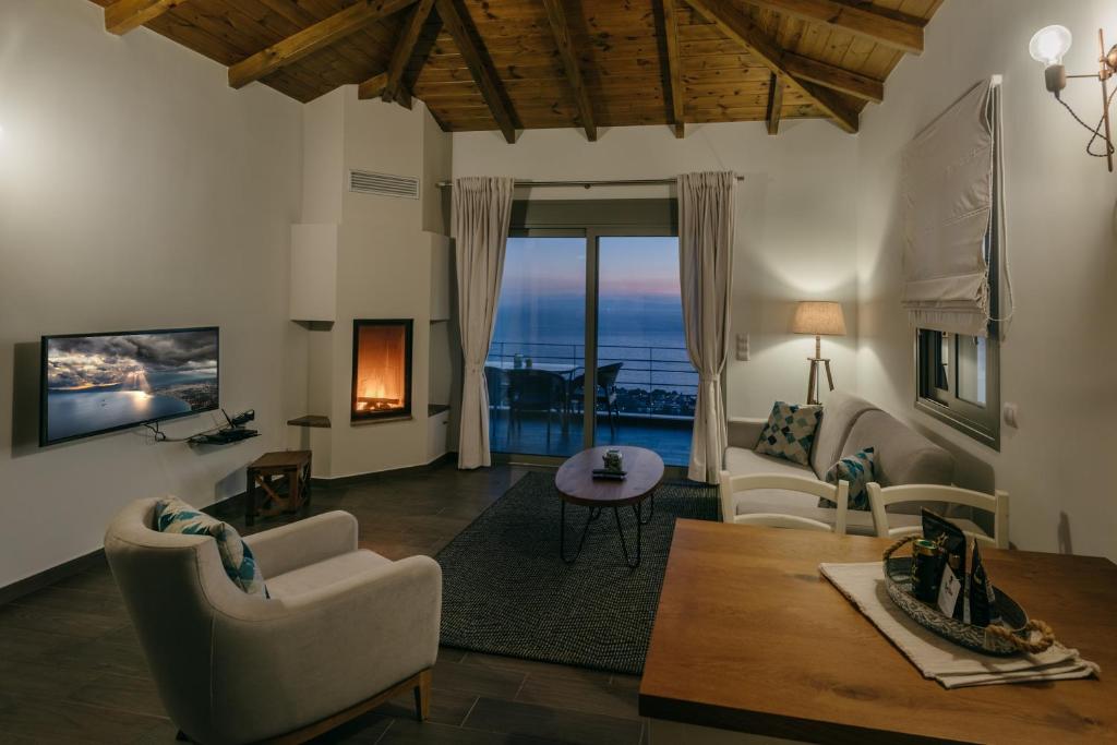 Televízia a/alebo spoločenská miestnosť v ubytovaní Bay View GuestHouses